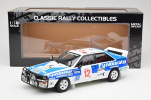 Audi Quattro A2 #12 H. Wittmann / R. Diekmann Safari Rally 1984 Sun Star 1:18 4246 Metal — billede 8 af 8