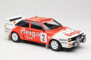 Audi Quattro A2 #2 B. Waldegård / H-T. Thorszelius Belga Team Winners Boucles de Spa 1985 Minichamps 1:18 155851102 Metal — billede 4 af 6
