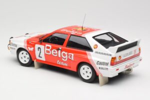 Audi Quattro A2 #2 B. Waldegård / H-T. Thorszelius Belga Team Winners Boucles de Spa 1985 Minichamps 1:18 155851102 Metal — billede 5 af 6