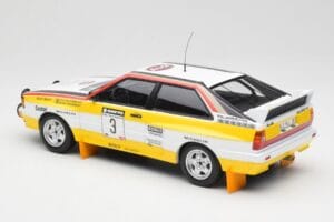 Audi Quattro A2 #3 S. Blomqvist / B. Cederberg Audi Sport Winners Sanyo Rally of New Zealand 1984 Minichamps 1:18 155841103 M — billede 5 af 6