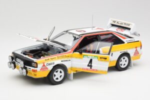 Audi Quattro A2 #4 W. Rohrl / C. Geistdorfer Rally de Portugal 1984 Sun Star 1:18 4224 Metal — billede 2 af 8
