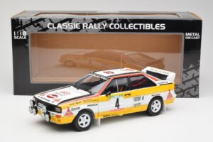 Audi Quattro A2 #4 W. Rohrl / C. Geistdorfer Rally de Portugal 1984 Sun Star 1:18 4224 Metal — billede 8 af 8