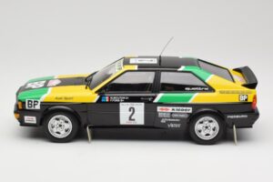 Audi Quattro #2 M. Mouton / F. Pons Audi Sport Rally of 1000 Pistes 1981 Minichamps 1:18 155811122 Metal — billede 3 af 6