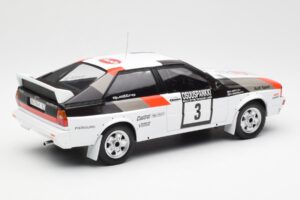 Audi Quattro #3 H. Mikkola / A. Hertz Rally Finland 1982 IXO 1:18 18RMC094A Metal — billede 2 af 6