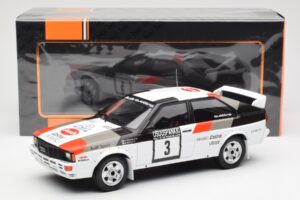 Audi Quattro #3 H. Mikkola / A. Hertz Rally Finland 1982 IXO 1:18 18RMC094A Metal — billede 6 af 6
