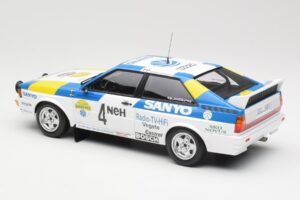 Audi Quattro #4 S. Blomqvist / B. Cederberg Audi Sport Sweden Winners International Swedish Rally 1982 Minichamps 1:18 155821 — billede 5 af 6