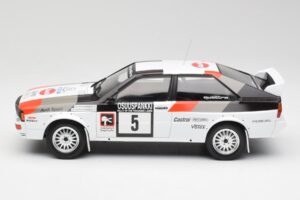 Audi Quattro #5 H. Mikkola / A. Hertz 1000 Lakes Rally 1982 IXO 1:18 18RMC094B Metal — billede 3 af 6
