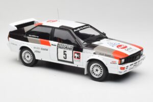 Audi Quattro #5 H. Mikkola / A. Hertz 1000 Lakes Rally 1982 IXO 1:18 18RMC094B Metal — billede 4 af 6
