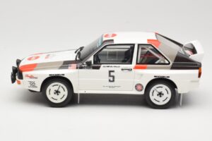 Audi Quattro Sport S1 #5 J. Buffum / N. Wilson Olympus Rally 1986 Otto 1:18 OT1159 Resin — billede 3 af 6