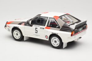 Audi Quattro Sport S1 #5 J. Buffum / N. Wilson Olympus Rally 1986 Otto 1:18 OT1159 Resin — billede 5 af 6