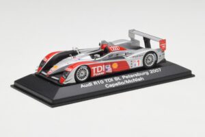 Audi R10 TDI #1 R. Capello / A. McNish / T. Kristensen 24 Hours of Le Mans 2007 Minichamps 1:43 5020700243 Metal — billede 2 af 4