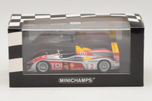 Audi R10 TDI LMP1 #2 R. Capello / T. Kristensen 2007 Minichamps 1:43 400071602 Metal — billede 4 af 4
