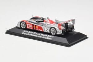 Audi R10 TDI LMP1 #2 R. Capello / T. Kristensen / A. McNish 24 Hours of Le Mans 2007 Minichamps 1:43 5020700223 Metal — billede 3 af 4