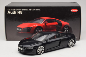 Audi R8 Sort Kyosho 1:18 09213BK Metal — billede 8 af 8