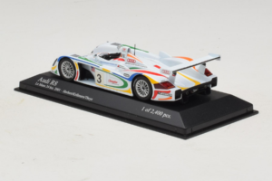 Audi R8 LMP #3 J. Herbert / R. Kelleners 24 Hours of Le Mans 2001 Minichamps 1:43 400010903 Metal — billede 3 af 5