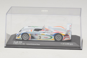 Audi R8 LMP #3 J. Herbert / R. Kelleners 24 Hours of Le Mans 2001 Minichamps 1:43 400010903 Metal — billede 4 af 5
