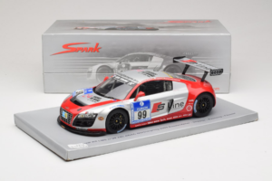 Audi R8 LMS #99 F. Biela / P. Kaffer / M. Fässler / M. Hennerici Phoenix Racing 24 Hours Nürburgring 2009 Spark 1:18 18S041 R — billede 6 af 6