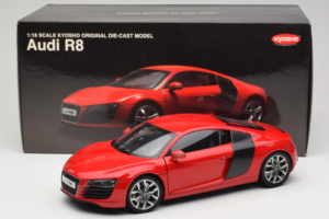 Audi R8 Rød Kyosho 1:18 09213R Metal — billede 8 af 8