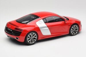 Audi R8 V10 Brilliant Rød Kyosho 1:18 09216RR Metal — billede 3 af 8