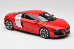 Audi R8 V10 Brilliant Rød Kyosho 1:18 09216RR Metal — billede 6 af 8