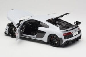 Audi R8 4S V10 Performance Hvid Kengfai 1:18 VAKF-0357 Metal — billede 5 af 8