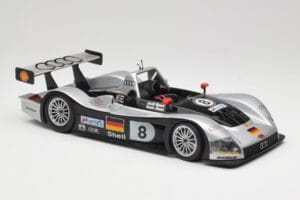Audi R8R LMP #8 F. Biela / E. Pirro / D. Theys 24 Hours of Le Mans 1999 Maisto 1:18 538881 Metal — billede 6 af 8