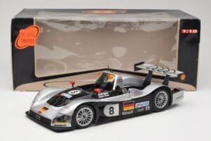 Audi R8R LMP #8 F. Biela / E. Pirro / D. Theys 24 Hours of Le Mans 1999 Maisto 1:18 538881 Metal — billede 8 af 8