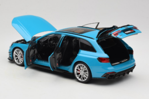 Audi RS4 B9 Avant Darwin Pro Blå Kilo Works 1:18 KLW002303 Metal — billede 5 af 8