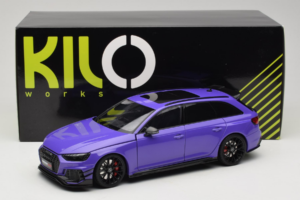 Audi RS4 B9 Avant Darwin Pro Lilla Kilo Works 1:18 KLW002301 Metal — billede 8 af 8