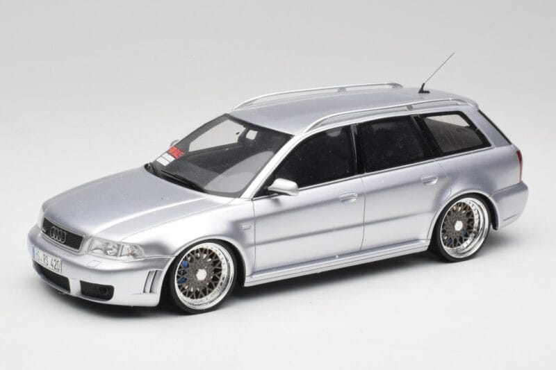 Audi RS4 B5 Avant Sølv Custom Wheels Otto 1:18 OT521 Resin