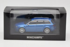Audi RS4 B7 Avant Blue Metallic Minichamps 1:43 AUDI010 Metal — billede 4 af 4