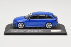 Audi RS4 B8 Avant Nogaro Blue Juleudvalg 2014 Minichamps 1:43 AUDI003 Metal