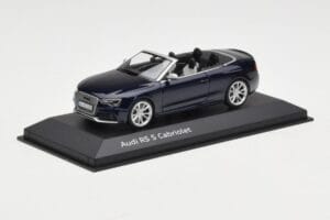 Audi RS5 B8 Cabriolet Estoril Blue Minichamps 1:43 5011215313 Metal — billede 2 af 4