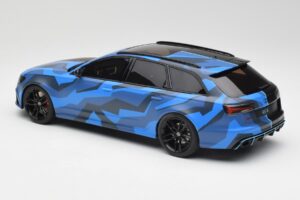 Audi RS6 C7 Avant GMK Blå & Sort GT Spirit 1:18 GT799 Resin — billede 5 af 6