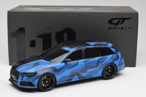 Audi RS6 C7 Avant GMK Blå & Sort GT Spirit 1:18 GT799 Resin — billede 6 af 6