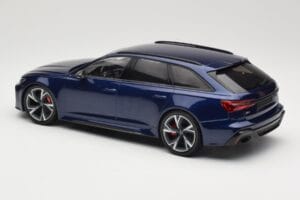 Audi RS6 C8 Avant Blue Metallic Minichamps 1:18 155018011 Metal — billede 5 af 6