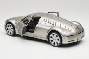 Audi Rosemeyer Sølv Maisto 1:18 31625 Metal — billede 5 af 8