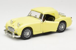 Austin-Healey Sprite Mk1 Gul Revell 1:18 8835 Metal — billede 2 af 8