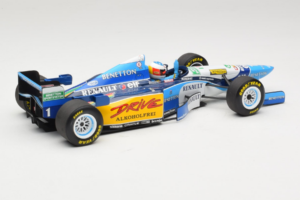 Benetton B195 Renault #1 M. Schumacher Benetton Formula French Grand Prix Winner 1995 Minichamps 1:18 100950001 Metal — billede 2 af 7