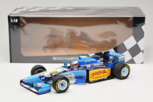 Benetton B195 Renault #1 M. Schumacher Benetton Formula French Grand Prix Winner 1995 Minichamps 1:18 100950001 Metal — billede 7 af 7
