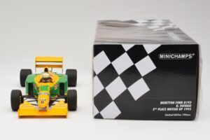 Benetton Ford B193B #5 R. Patrese 3rd Place British GP 1993 Minichamps 1:18 110930906 Metal — billede 6 af 6