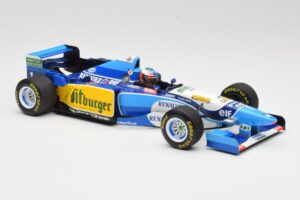 Benetton Renault B195 #1 M. Schumacher Winner Belgian GP 1995 Minichamps 1:18 510952901 Metal — billede 4 af 6