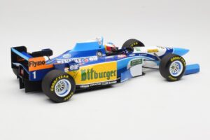 Benetton Renault B195 #1 M. Schumacher Winner Monaco GP 1995 Minichamps 1:18 510952301 Metal — billede 2 af 6