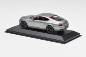 Bentley Continental GT Grå Med Sorte Fælge Minichamps 1:43 BENTLEY001 Metal — billede 3 af 4
