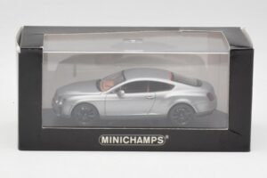 Bentley Continental GT Grå Med Sorte Fælge Minichamps 1:43 BENTLEY001 Metal — billede 4 af 4