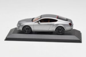 Bentley Continental GT Grå Med Sorte Fælge Minichamps 1:43 BENTLEY001 Metal