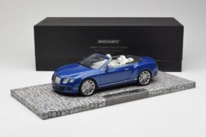 Bentley Continental GT Speed Cabriolet Blå Minichamps 1:18 107139331 Metal — billede 6 af 6