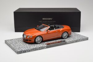 Bentley Continental GT Speed Cabriolet Orange Metallic Minichamps 1:18 107139430 Metal — billede 6 af 6