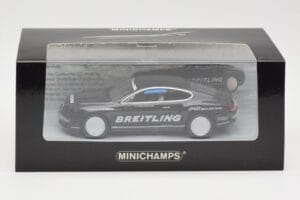 Bentley Continental GT World Record Car on Ice Sort Minichamps 1:43 436139026-O Metal — billede 4 af 4