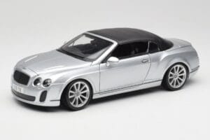 Bentley Continental Supersports Cabriolet 1. Generation Sølv Bburago 1:18 18-11037S Metal